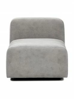 Westwing Collection Chauffeuse centrale gris argenté Lena, larg. 76 x prof. 106 cm