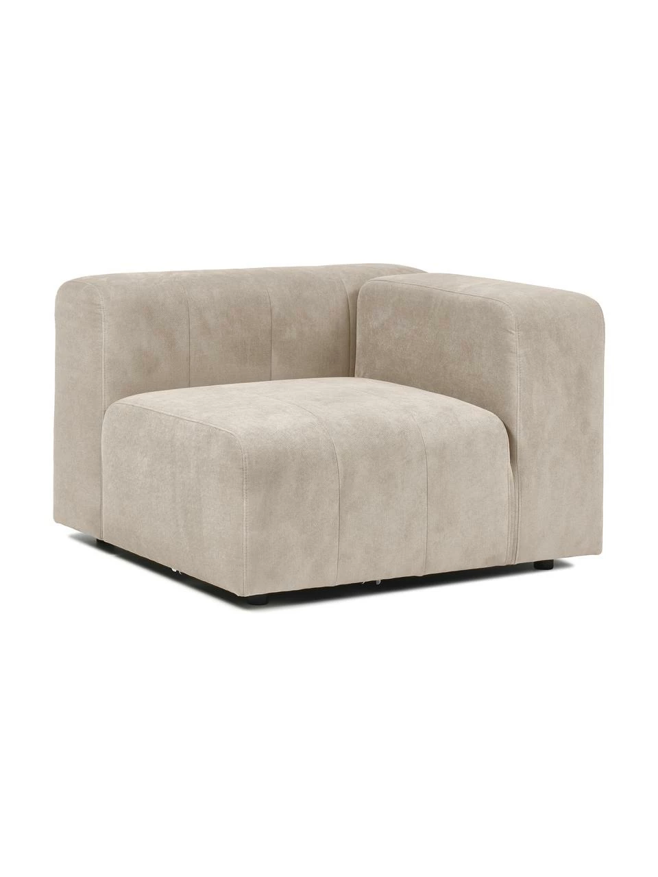 Westwing Collection Chauffeuse d'angle beige Lena, larg. 105 x prof. 106 cm, méridienne gauche 4 Westwing Collection Chauffeuse d'angle beige Lena, larg. 105 x prof. 106 cm, méridienne gauche – Image 4