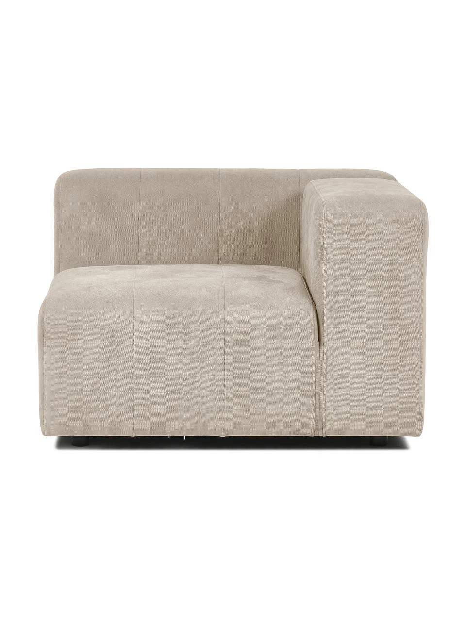 Westwing Collection Chauffeuse d'angle beige Lena, larg. 105 x prof. 106 cm, méridienne gauche 5 Westwing Collection Chauffeuse d'angle beige Lena, larg. 105 x prof. 106 cm, méridienne gauche – Image 5