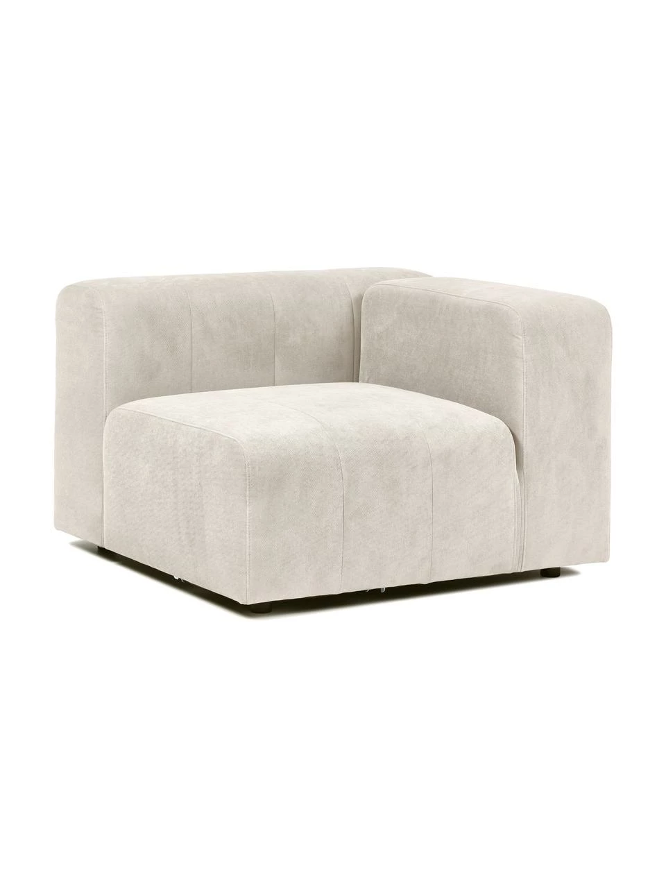 Westwing Collection Chauffeuse d'angle blanc crème Lena, larg. 105 x prof. 106 cm, méridienne gauche 4 Westwing Collection Chauffeuse d'angle blanc crème Lena, larg. 105 x prof. 106 cm, méridienne gauche – Image 4