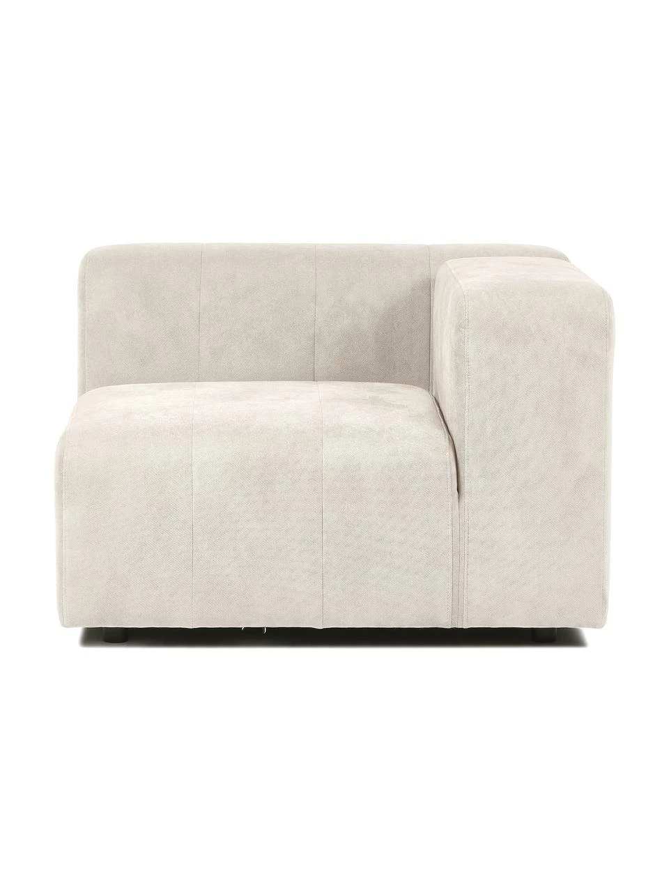 Westwing Collection Chauffeuse d'angle blanc crème Lena, larg. 105 x prof. 106 cm, méridienne gauche 5 Westwing Collection Chauffeuse d'angle blanc crème Lena, larg. 105 x prof. 106 cm, méridienne gauche – Image 5