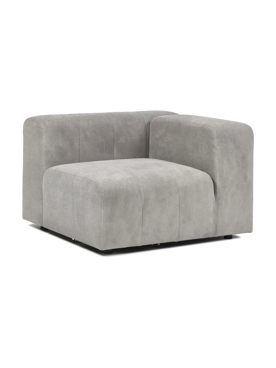 Westwing Collection Chauffeuse d'angle gris argenté Lena, larg. 105 x prof. 106 cm, méridienne gauche 5 Westwing Collection Chauffeuse d'angle gris argenté Lena, larg. 105 x prof. 106 cm, méridienne gauche – Image 5