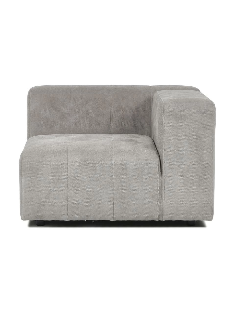 Westwing Collection Chauffeuse d'angle gris argenté Lena, larg. 105 x prof. 106 cm, méridienne gauche 6 Westwing Collection Chauffeuse d'angle gris argenté Lena, larg. 105 x prof. 106 cm, méridienne gauche – Image 6