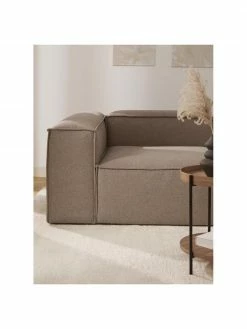 Westwing Collection Chauffeuse d'angle tissu brun Lennon, larg. 119 x prof. 119 cm, méridienne à gauche 8 Westwing Collection Chauffeuse d'angle tissu brun Lennon, larg. 119 x prof. 119 cm, méridienne à gauche -furniture Soldes Chauffeuse dangle tissu brun Lennon 2