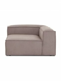 Westwing Collection Chauffeuse d'angle velours côtelé brun Lennon, larg. 119 x prof. 119 cm, méridienne à gauche -furniture Soldes Chauffeuse dangle velours cotele brun Lennon 5