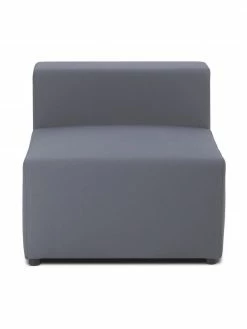 Westwing Collection Chauffeuse de canapé d'extérieur gris foncé Simon, larg. 75 x prof. 105 cm