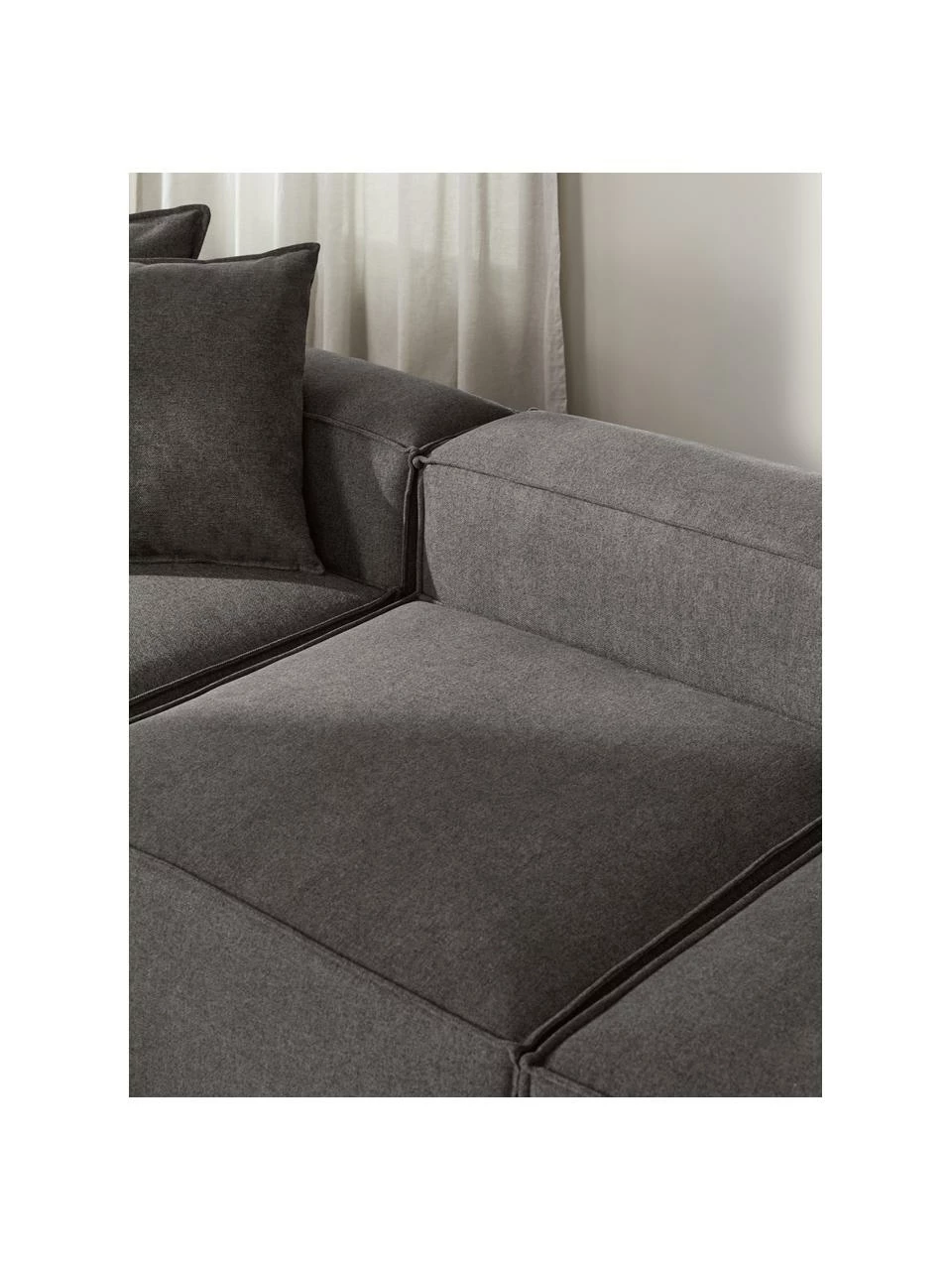 Westwing Collection Chauffeuse pour canapé modulaire anthracite Lennon, larg. 89 x prof. 119 cm 3 Westwing Collection Chauffeuse pour canapé modulaire anthracite Lennon, larg. 89 x prof. 119 cm – Image 3