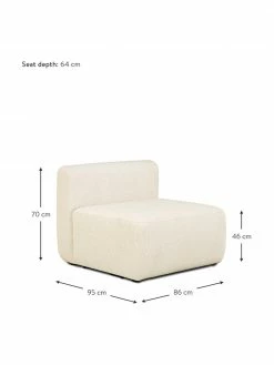 Westwing Collection Chauffeuse pour canapé modulaire beige Sofia, larg. 86 x prof. 95 cm -furniture Soldes Chauffeuse pour canape modulaire beige Sofia 3
