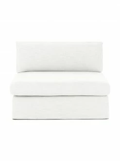Westwing Collection Chauffeuse pour canapé modulaire blanc crème Russell, larg. 103 x haut. 77 cm