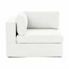 Westwing Collection Chauffeuse pour canapé modulaire blanc crème Russell, larg. 103 x haut. 77 cm