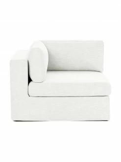 Westwing Collection Chauffeuse pour canapé modulaire blanc crème Russell, larg. 103 x haut. 77 cm