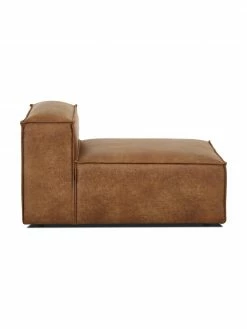 Westwing Collection Chauffeuse pour canapé modulaire en cuir recyclé brun Lennon, larg. 89 x prof. 119 cm -furniture Soldes Chauffeuse pour canape modulaire en cuir recycle brun Lennon 4