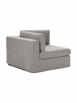 Westwing Collection Chauffeuse pour canapé modulaire gris Russell, larg. 103 x haut. 77 cm -furniture Soldes Chauffeuse pour canape modulaire gris Russell 8