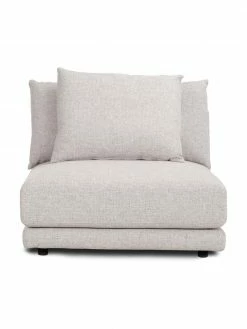 Westwing Collection Chauffeuse pour canapé modulaire gris clair Jasmin, larg. 92 x long. 84 cm