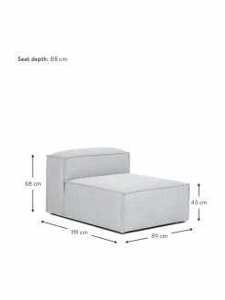 Westwing Collection Chauffeuse pour canapé modulaire gris clair Lennon, larg. 89 x prof. 119 cm 9 Westwing Collection Chauffeuse pour canapé modulaire gris clair Lennon, larg. 89 x prof. 119 cm -furniture Soldes Chauffeuse pour canape modulaire gris clair Lennon 3