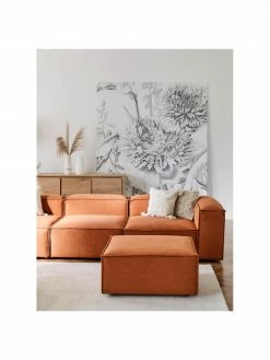 Westwing Collection Chauffeuse pour canapé modulaire terracotta Lennon, larg. 89 x prof. 119 cm -furniture Soldes Chauffeuse pour canape modulaire terracotta Lennon 2