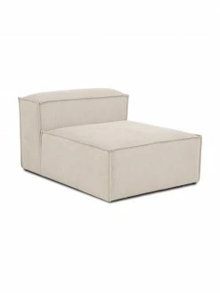 Westwing Collection Chauffeuse pour canapé modulaire velours côtelé beige Lennon, larg. 89 x prof. 119 cm -furniture Soldes Chauffeuse pour canape modulaire velours cotele beige Lennon 3