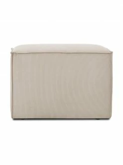 Westwing Collection Chauffeuse pour canapé modulaire velours côtelé beige Lennon, larg. 89 x prof. 119 cm -furniture Soldes Chauffeuse pour canape modulaire velours cotele beige Lennon 5