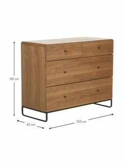 Westwing Collection Commode Sally, larg. 100 x haut. 80 cm -furniture Soldes Commode Sally 2