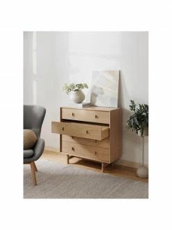 Westwing Collection Commode bois de chêne avec tiroirs Diana, larg. 100 x haut. 100 cm 8 Westwing Collection Commode bois de chêne avec tiroirs Diana, larg. 100 x haut. 100 cm -furniture Soldes Commode bois de chene avec tiroirs Diana 2