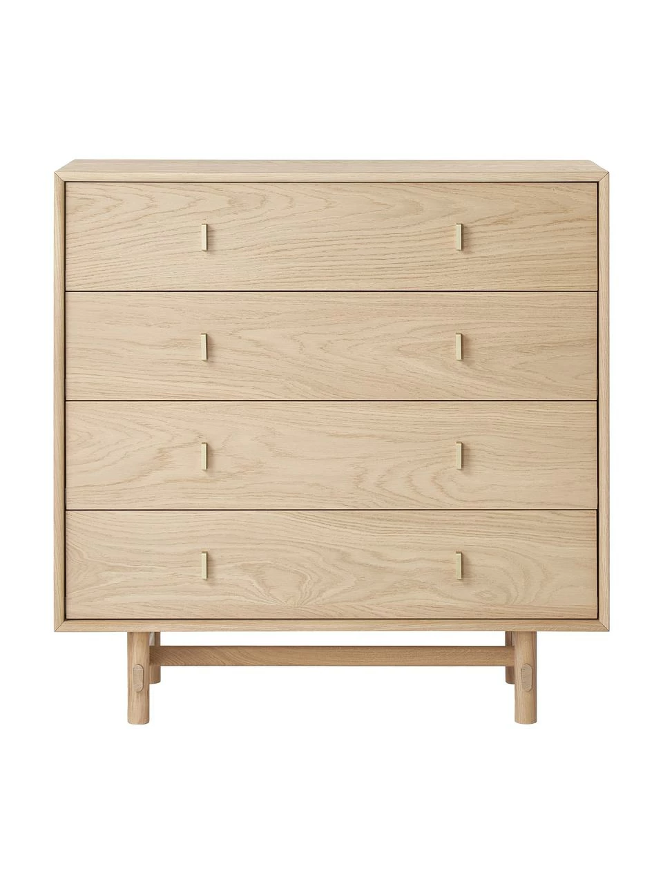 Westwing Collection Commode bois de chêne avec tiroirs Diana, larg. 100 x haut. 100 cm 5 Westwing Collection Commode bois de chêne avec tiroirs Diana, larg. 100 x haut. 100 cm – Image 5