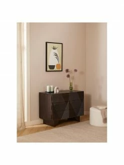 Westwing Collection Commode bois de manguier massif Louis, larg. 100 x haut. 75 cm -furniture Soldes Commode bois de manguier massif Louis 2