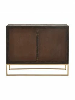 Westwing Collection Commode en bois massif Harry, larg. 100 x haut. 80 cm -furniture Soldes Commode en bois massif Harry 5