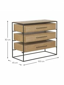 Westwing Collection Commode manguier massif Lyle, larg. 100 x haut. 82 cm 8 Westwing Collection Commode manguier massif Lyle, larg. 100 x haut. 82 cm -furniture Soldes Commode manguier massif Lyle 2