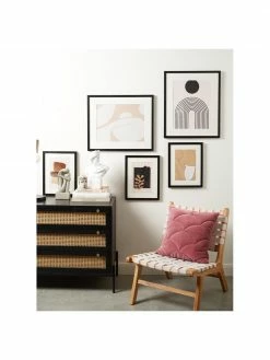 Westwing Collection Commode noire en cannage Vienna, larg. 105 x haut. 78 cm -furniture Soldes Commode noire en cannage Vienna 3