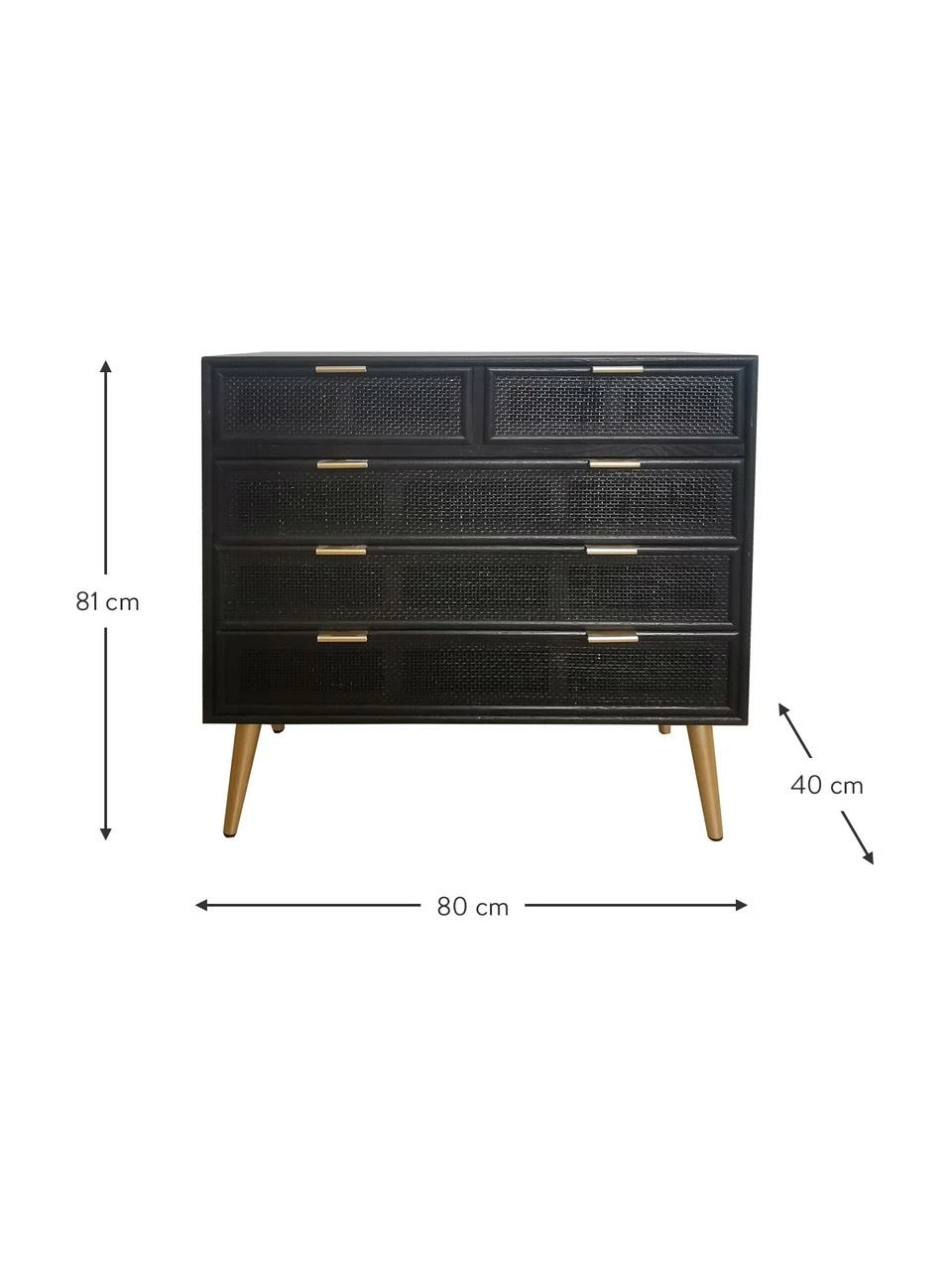 Commode rustique Cayetana, larg. 80 x haut. 81 cmDisponibilité limitée 3 Commode rustique Cayetana, larg. 80 x haut. 81 cmDisponibilité limitée – Image 3