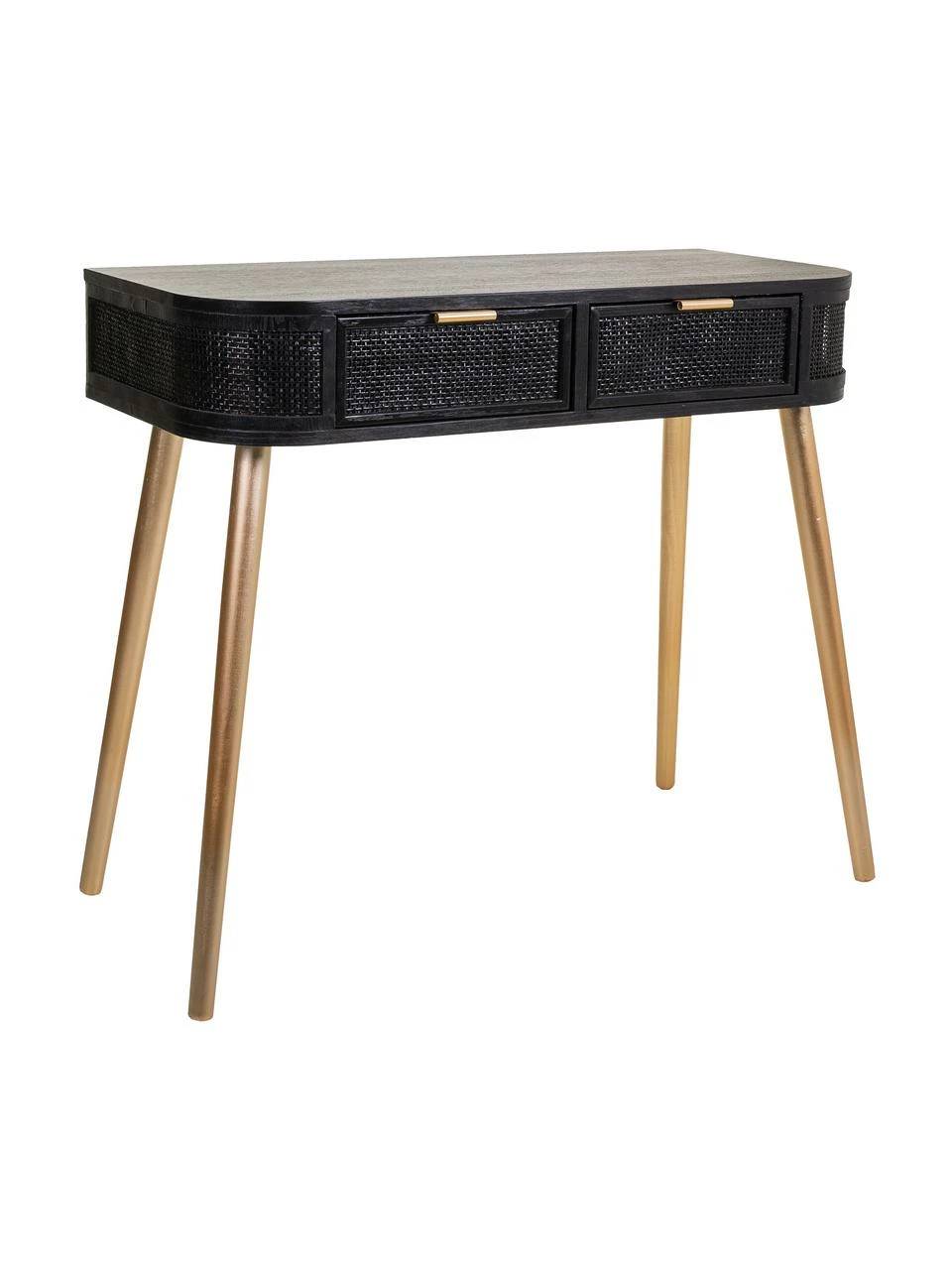 Console arrondie Cayetana, larg. 88 x haut. 78 cmDisponibilité limitée 1 Console arrondie Cayetana, larg. 88 x haut. 78 cmDisponibilité limitée