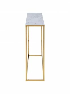 Console aspect marbre Aruba, larg. 110 x haut. 81 cm -furniture Soldes Console aspect marbre Aruba 4
