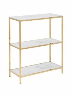 Console aspect marbre Aruba, larg. 70 x haut. 80 cm