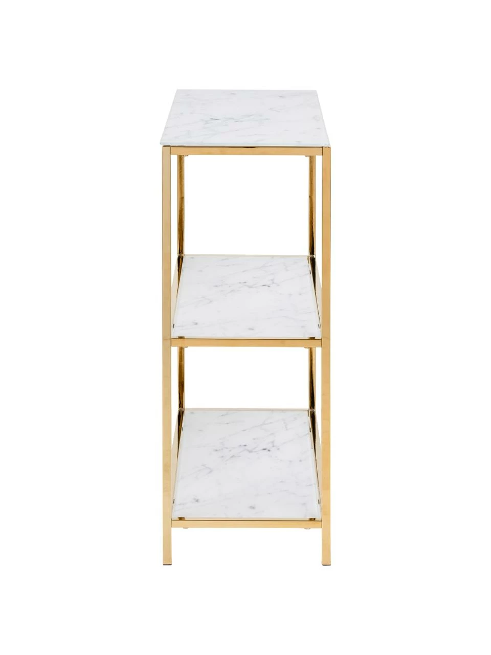 Console aspect marbre Aruba, larg. 70 x haut. 80 cm 4 Console aspect marbre Aruba, larg. 70 x haut. 80 cm – Image 4