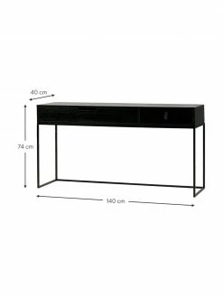 Console avec 2 tiroirs Silas, larg. 140 x prof. 40 cm 8 Console avec 2 tiroirs Silas, larg. 140 x prof. 40 cm -furniture Soldes Console avec 2 tiroirs Silas 2