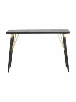 Nordal Console avec éléments couleur dorée Jana, larg. 120 x prof. 40 cmDisponibilité limitée -furniture Soldes Console avec elements couleur doree Jana 3