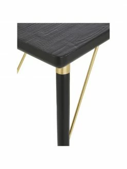 Nordal Console avec éléments couleur dorée Jana, larg. 120 x prof. 40 cmDisponibilité limitée -furniture Soldes Console avec elements couleur doree Jana 5