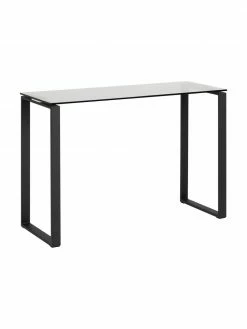 Console avec plateau en verre Katrine, larg. 110 x prof. 40 cm