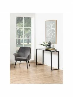 Console avec plateau en verre Katrine, larg. 110 x prof. 40 cm -furniture Soldes Console avec plateau en verre Katrine 5