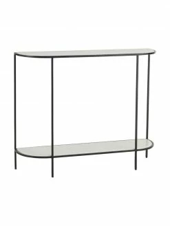 Console avec tablettes en marbre Migona, larg. 100 x haut. 83 cm