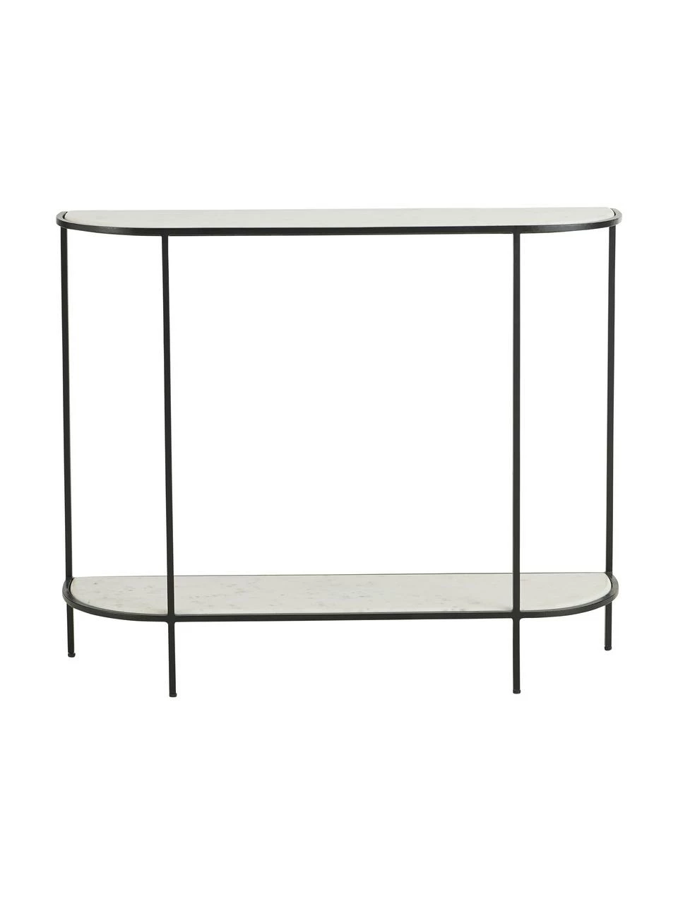 Console avec tablettes en marbre Migona, larg. 100 x haut. 83 cm 4 Console avec tablettes en marbre Migona, larg. 100 x haut. 83 cm – Image 4