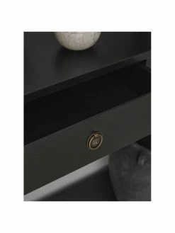 Console bois noir Ditti, larg. 104 x haut. 83 cm -furniture Soldes Console bois noir Ditti 3
