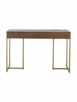 Dutchbone Console de placage en bois d'acacia art déco Class, larg. 120 x prof. 45 cm -furniture Soldes Console de placage en bois dacacia art deco Class 5