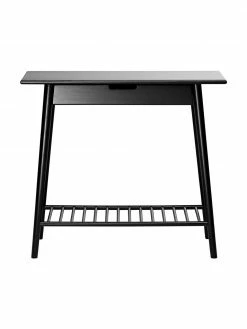 Console en bambou avec tiroir Noble, larg. 90 x prof. 32 cmDisponibilité limitée -furniture Soldes Console en bambou avec tiroir Noble 3