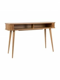 Zuiver Console en bois avec rangement Barbier, larg. 120 x prof. 35 cm -furniture Soldes Console en bois avec rangement Barbier 5