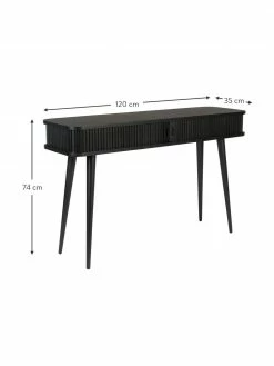 Zuiver Console en bois avec rangement Barbier, larg. 120 x prof. 35 cm 9 Zuiver Console en bois avec rangement Barbier, larg. 120 x prof. 35 cm -furniture Soldes Console en bois avec rangement Barbier 9