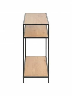 Console en bois et métal Seaford, larg. 100 x prof. 35 cm -furniture Soldes Console en bois et metal Seaford 11