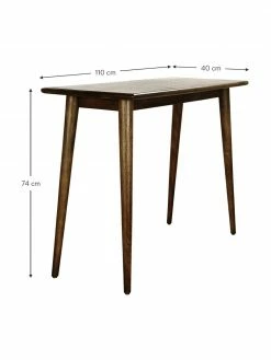 Westwing Collection Console en bois manguier massif Oscar, larg. 110 x prof. 40 cm -furniture Soldes Console en bois manguier massif Oscar 2