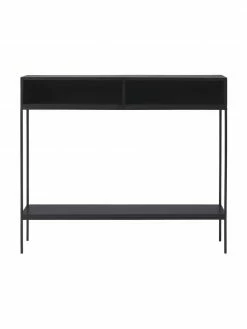 Westwing Collection Console en bois massif à compartiments ouverts Lyle, larg. 105 x haut. 89 cm -furniture Soldes Console en bois massif a compartiments ouverts Lyle 9