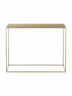 Console en métal laitonné Tensio, larg. 100 x prof. 35 cm -furniture Soldes Console en metal laitonne Tensio 3